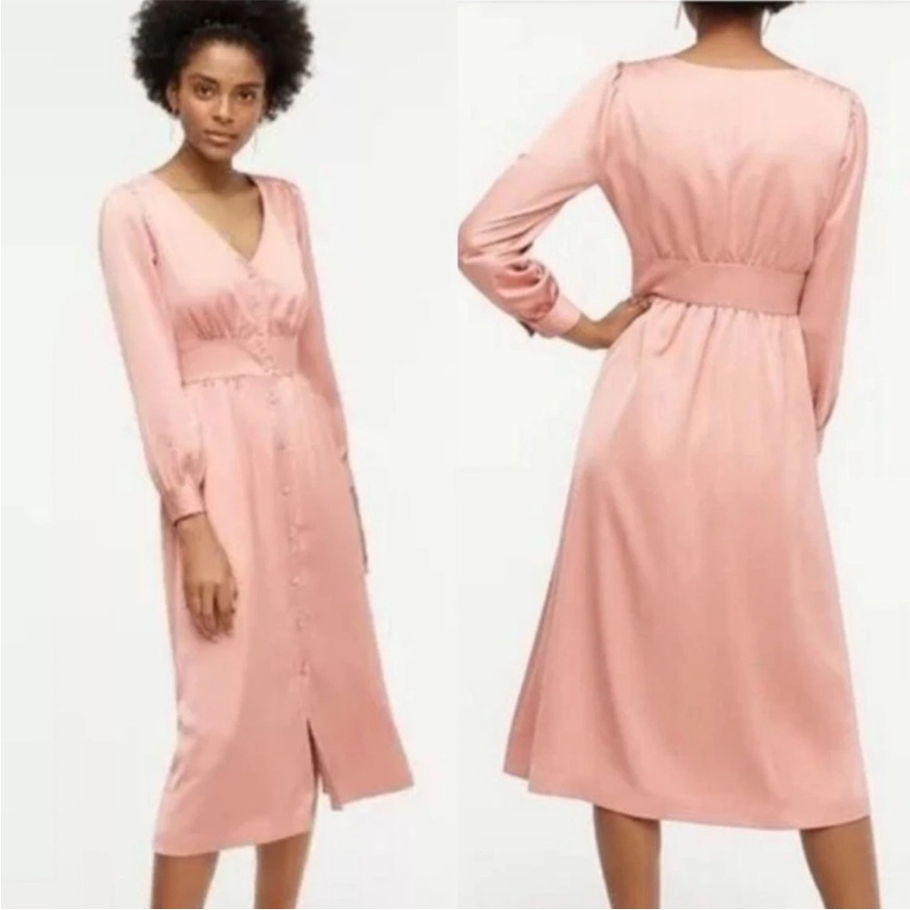 J Crew Button-front A-line midi dress size 4